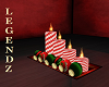 Candy Cane Candles/dec