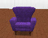 purple relaxed chair