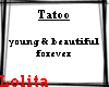 LLT/tatoo: Y & B forever