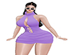 Halter violet dress