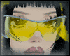 Cross Glasses Yellow