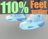 Feet 110% scaler
