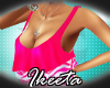 iC|Pink Ruffle top