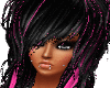 Black / Pink Emo Hair