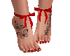 Cute Feet Red