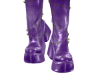 3/5 Leather boots Purple