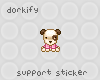 [D] 25k Support Sticker