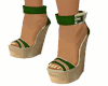 Wedge Sandals Green