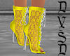 Sexy Laced Yellow Boots