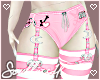 Occult shorts pink