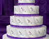 Purple Rose Wedding Cake