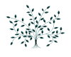 BAD Teal Tree Wall Deco