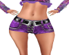 Sexy Boho Shorts Purple
