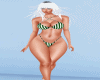 R3NASgreen sexy bikini