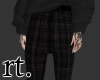 rt. black plaid pants