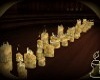 Steampunk Map Candles