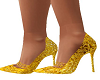 Gold shoes