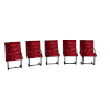 Red Vel Audiance chairs