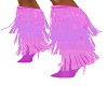 pink frilly boots