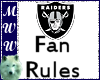 Raiders Fan Rules