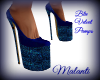 MDM|Blu Velvet Pumps