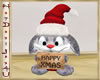 ~H~Xmas Bunny W Hat Male