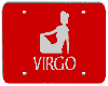 Virgo plate, red