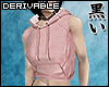 [K] sleeveless hoodie