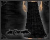 Black Crushed Boho skirt
