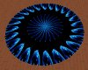 Blue-Black Animated Rug
