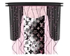 LV pink curtians w/light