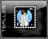 Angel bluewings stamp