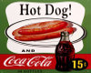 vintage Hot Dog Poster