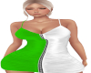 Green & White RLL Dress