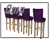 purple stool set