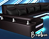 Neon Rexin Couch Black