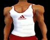 [A] white/red tank