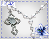 Rosary Necklace White
