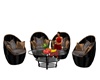 BLACK MULTI CHAT CHAIRS
