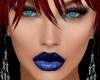 Blue metalic lipstick