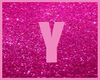 Pink Letter Y