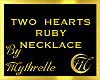 TWO HEARTS RUBY NECKLACE