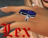 LEX - coffin ring blue