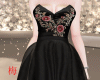 梅 elegant black gown