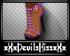 Custom Pink Leopard Heel