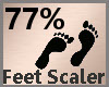 Feet Scale 77% F