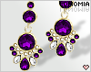 Gold Amethyst Earrings