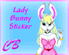 CB Lady Bunny Sticker