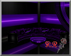 purple round club couch