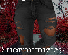 Distressed Jeans Black